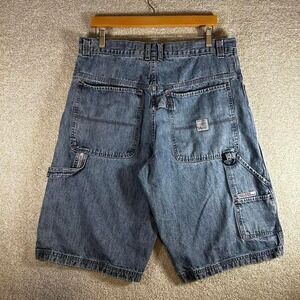 Y2K Paco jeans baggy long utility denim jean shorts jorts Size 36
